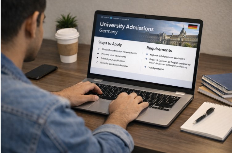 Checking Germany university language requirements online